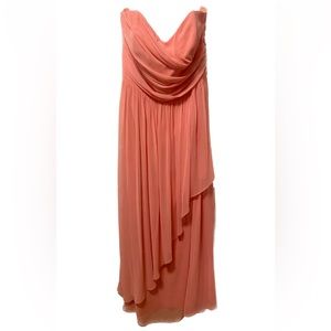Pink Strapless Dress - Dessy Collection